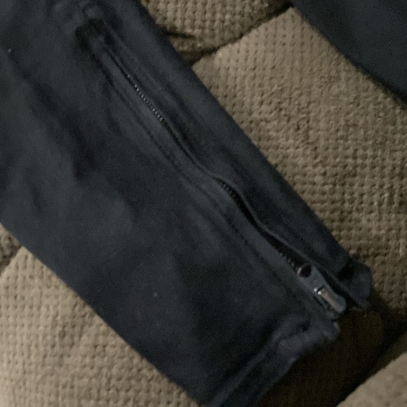 Mnml Jeans Mens Sz 36 Black Skinny Button-Fly Waxed Zip Ankle Stretch - Picture 5 of 5